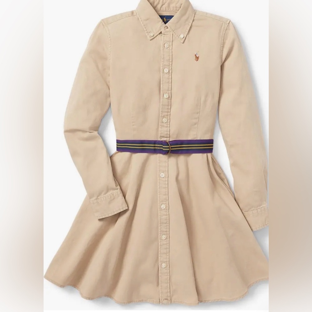 Polo Ralph Lauren Tan Dress with Belt